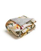Papagayo Bettdecke aus Baumwollsatin mit Quasten, 140 x 200 cm, orange
