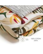 Papagayo Bettdecke aus Baumwollsatin mit Quasten, 140 x 200 cm, orange