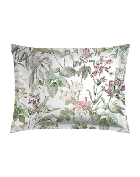 Set de 2 taies d'oreiller en satin de coton Rozas blanc - 2x(50x70 cm)