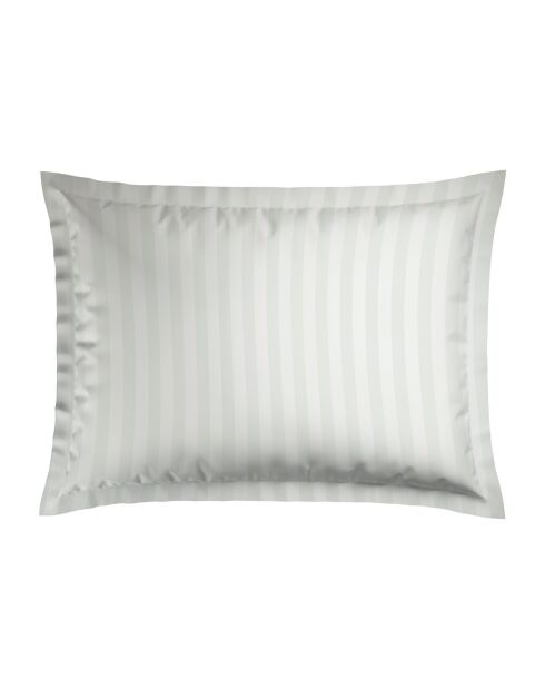 Set de 2 taies d'oreiller en satin de coton Rozas blanc - 2x(50x70 cm)