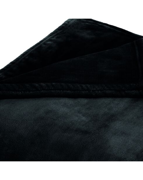 Maxi plid/copriletto in pile antracite - 180x220 cm