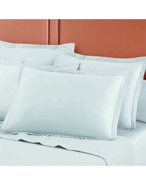 Set di 2 federe in raso di cotone Uni 1 baratta blanc 01 - 2x (50x70 cm)