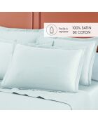 Set aus 2 Kissenbezügen aus Baumwollsatin Uni 1 Baratta Blanc 01 - 2x (50x70 cm)