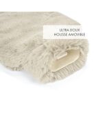 Borraccia per acqua calda con coperchio bianco - 20x33 cm