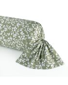 Floréal groene katoenen satijnen bolstertas - 43x210 cm