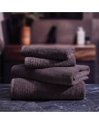 LT Handtuch aus gekämmter Baumwolle und Badetuch, malvenfarbener Schaum — 2 x (50 x 100 cm) + 2 x (70 x 140 cm)