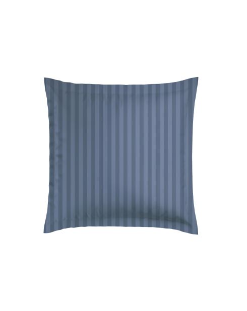 Set aus 2 Kissenbezügen aus gestreiftem Baumwollsatin Dobby Jacquard blau 06