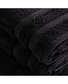 Set de 2 serviettes et 2 draps de bain gris foncé - 2x(50x100 cm) + 2x(70x140 cm)
