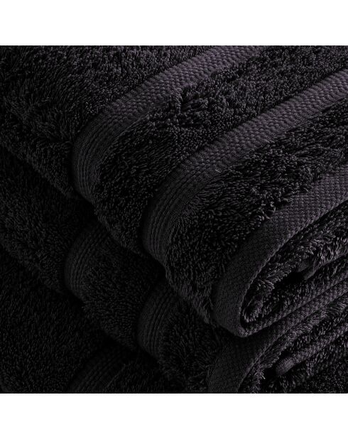 Set de 2 serviettes et 2 draps de bain gris foncé - 2x(50x100 cm) + 2x(70x140 cm)