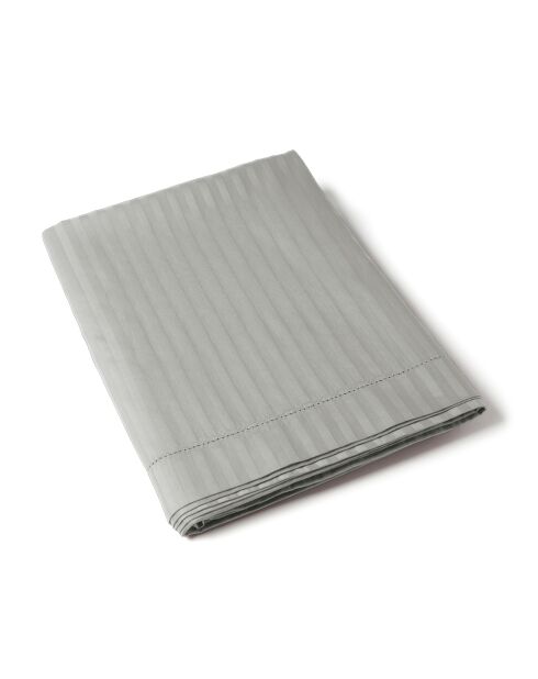 Drap plat en satin de coton Jour Venise perle - 240x300cm