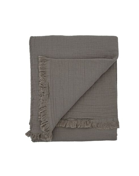 Plaid en gaze de coton craie - 130x170cm
