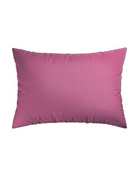 Set de 2 taies d'oreiller en satin de coton Murmure floral bleu foncé/rose - 2x(50x70 cm)