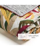 Papagayo Bettdecke aus Baumwollsatin, 220 x 250 cm, orange