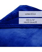 Blaue Maxi-Fleecedecke/Tagesdecke, 180 x 220 cm