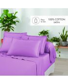 Drap plat en satin de coton Uni 1 baratta rose 03