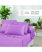 Drap plat en satin de coton Uni 1 baratta rose 03