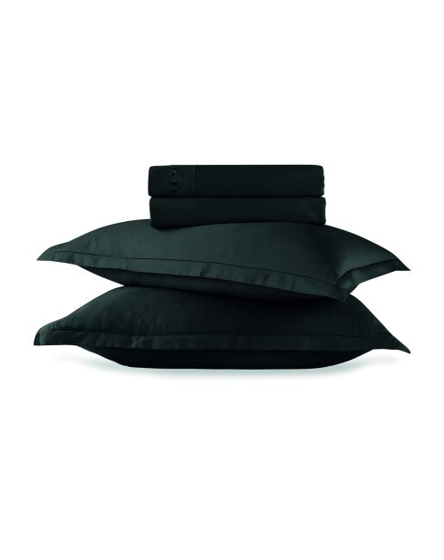 Juego de sábanas maxi, funda rectangular de satén de algodón Uni 1 baratta gris 03