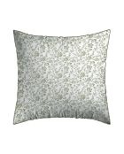 Set de 2 taies d'oreiller en satin de coton Parterre de Roses vert - 63x63 cm