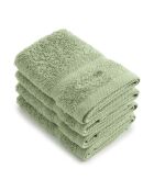 Set van 4 amandelgroene gastenservetten - 30 cm