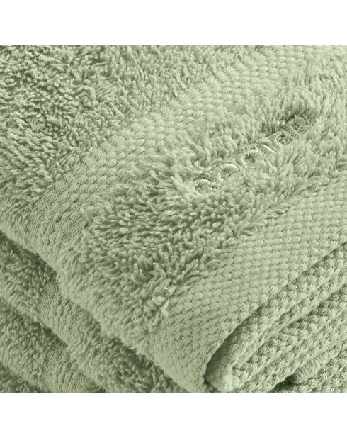 Set van 4 amandelgroene gastenservetten - 30 cm