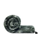 Édredon avec glands satin de coton Wild noir - 140x200 cm