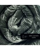 Édredon avec glands satin de coton Wild noir - 140x200 cm