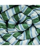 Couvre-lit satin de coton Soline vert/bleu - 220x250 cm