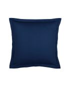 Lot de 2 taies d'oreiller satin de coton Uni 1 baratta bleu 11