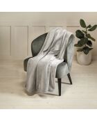 Manta polar gris claro - 180x220 cm