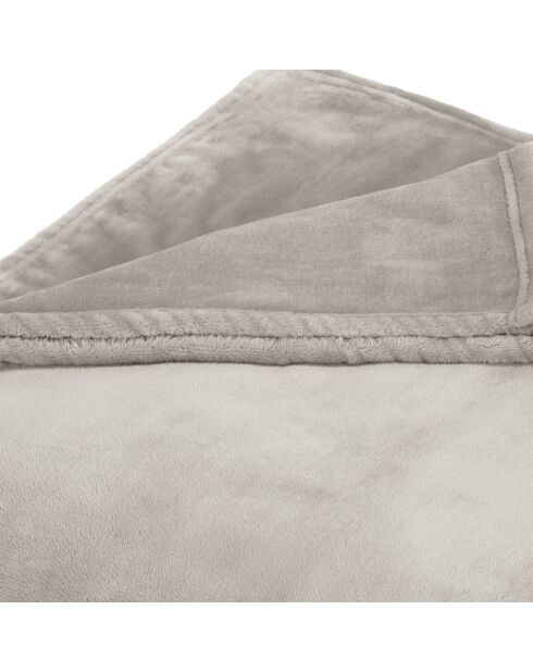 Manta polar gris claro - 180x220 cm