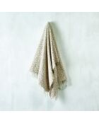 Plaid aus weicher Baumwolle Leopard taupe - 130x170 cm