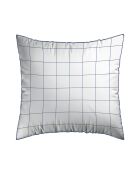 Juego de 2 fundas de almohada grandes de satén de algodón blanco, 63 x 63 cm