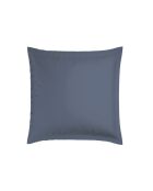 Set de 2 taies d'oreiller en satin de coton rayure tissé dobby Jacquard bleu - 63x63 cm