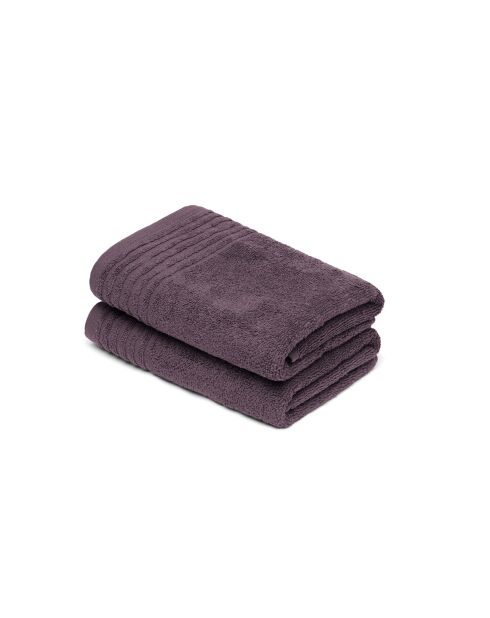 Set di 2 asciugamani in cotone pettinato LT Mauve foam - 2x (45x45 cm)
