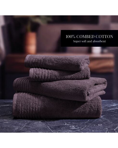 Set di 2 asciugamani in cotone pettinato LT Mauve foam - 2x (45x45 cm)