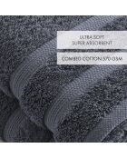 Set de 2 serviettes bleu gris - 50x100 cm