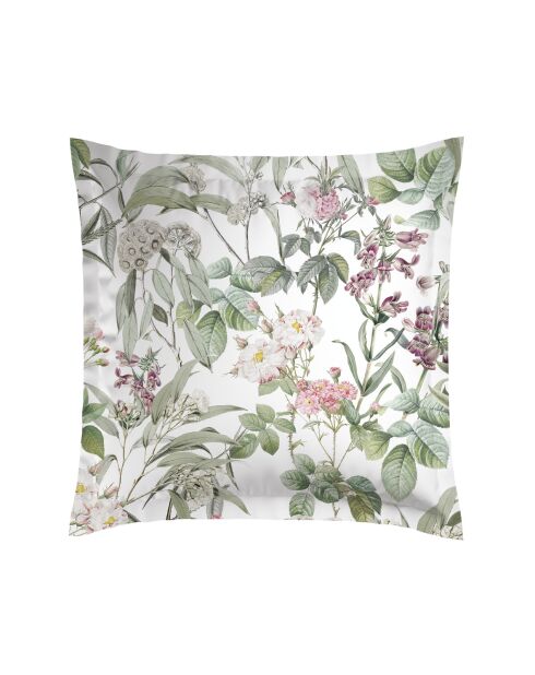 Set de 2 taies d'oreiller en satin de coton Rozas blanc - 63x63 cm