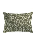 Floréal groene kussensloop van katoensatijn 11 - 2x (50x70 cm)