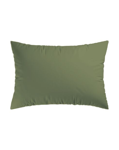 Floréal groene kussensloop van katoensatijn 11 - 2x (50x70 cm)