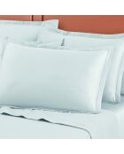 Bettwäscheset aus rechteckigem Baumwollsatin Kissenbezug Uni 1 Baratta weiß 01 - 180x200 cm