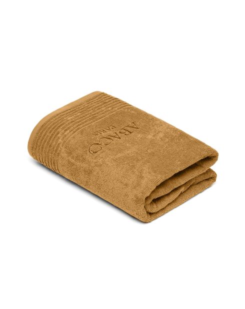 Asciugamano da bagno in cotone pettinato LT in schiuma giallo senape - 100x150 cm