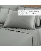 Uni 1 baratta taupe 01 katoensatijn laken