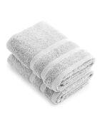 Set de 2 serviettes sable - 50x100 cm
