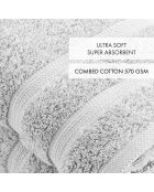 Set de 2 serviettes sable - 50x100 cm