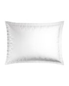 Set de 2 taies d'oreiller en satin de coton Nice gris/blanc - 2x(50x70 cm)