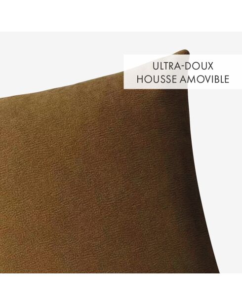 Housse de coussin Malory jaune moutarde - 45x45 cm