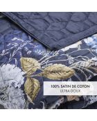 Couvre-lit XL Floraison d'hortensias bleu - 220x250 cm
