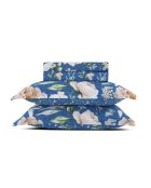 Bettwäscheset Mini rechteckiger Kissenbezug aus Baumwollsatin Jardin de Fleurs blau - 230x270 cm + 150x200 cm + 2x (50x80 cm)