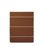 Lenzuolo Camille in raso di cotone marrone - 240x300 cm