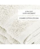 Set van 4 witte gastenservetten - 30 cm
